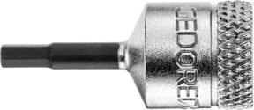 Gedore Schraubendrehereinsatz IN 20 1/4 Zoll Innen-6-kant 4 mm in Silber aus Edelstahl - Bild 1