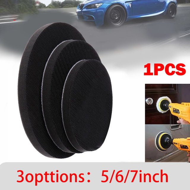 Vibratite Soft Density Interface Pads Klettverschluss Schwamm Kissen Puffer Backing Pad für Elektrowerkzeuge in Schwarz, Durchmesser: 5 Zoll, 6 Zoll oder 7 Zoll - Bild 1