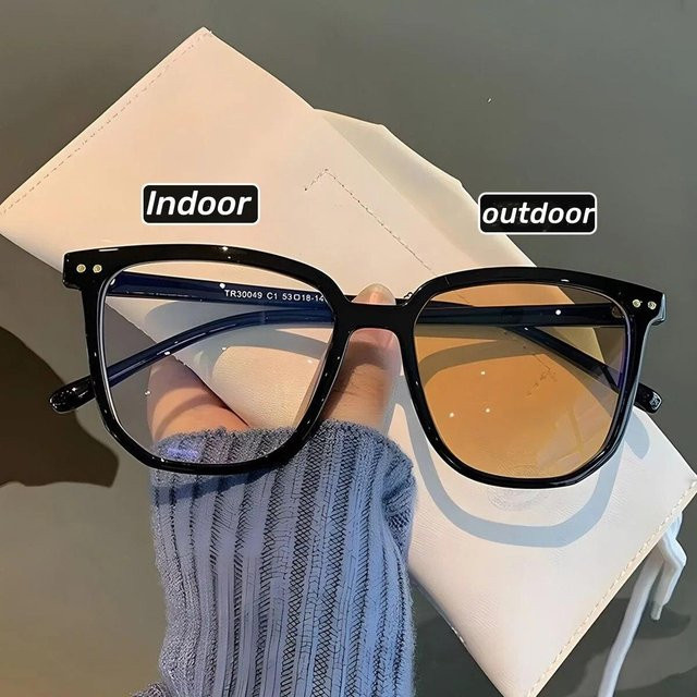 Dote Myopiebrille, square, Vollrand, Kunststoff, Unisex, transparent, black - Bild 1