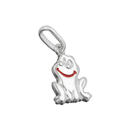 SIGO Anhänger lächelnder Frosch, 925 Silber, Unisex - Bild 1