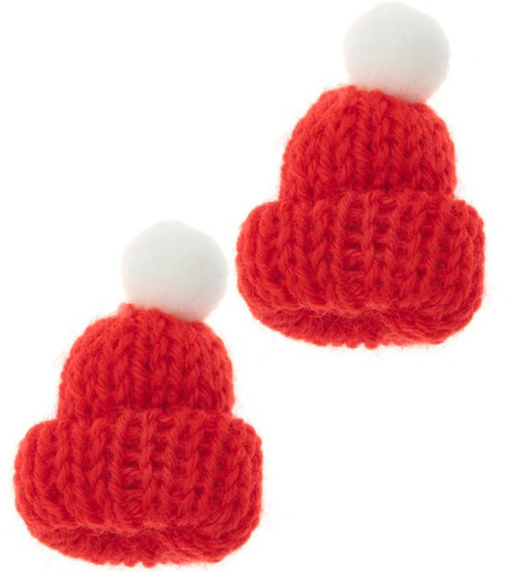Rico Design Wichtel Miniatur Strickmütze Rot - Bild 1