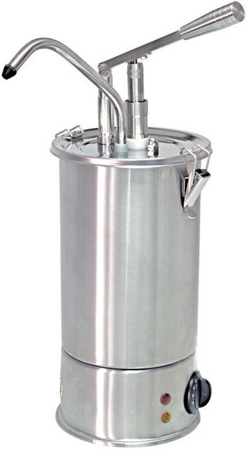 Schneider Hebel-Dosierspender beheizbar aus Edelstahl in Silber, Volumen: 3,0 l, Höhe: 51 cm, Durchmesser: 18 cm - Bild 1