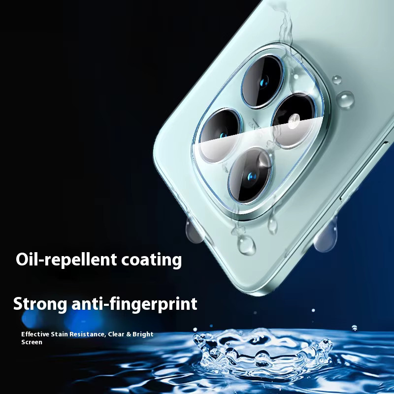 2er-Set gehärtetes Glas für die Rückkamera von Xiaomi Redmi Note 14 Pro 5G und Redmi Note 14s, transparent - Bild 4
