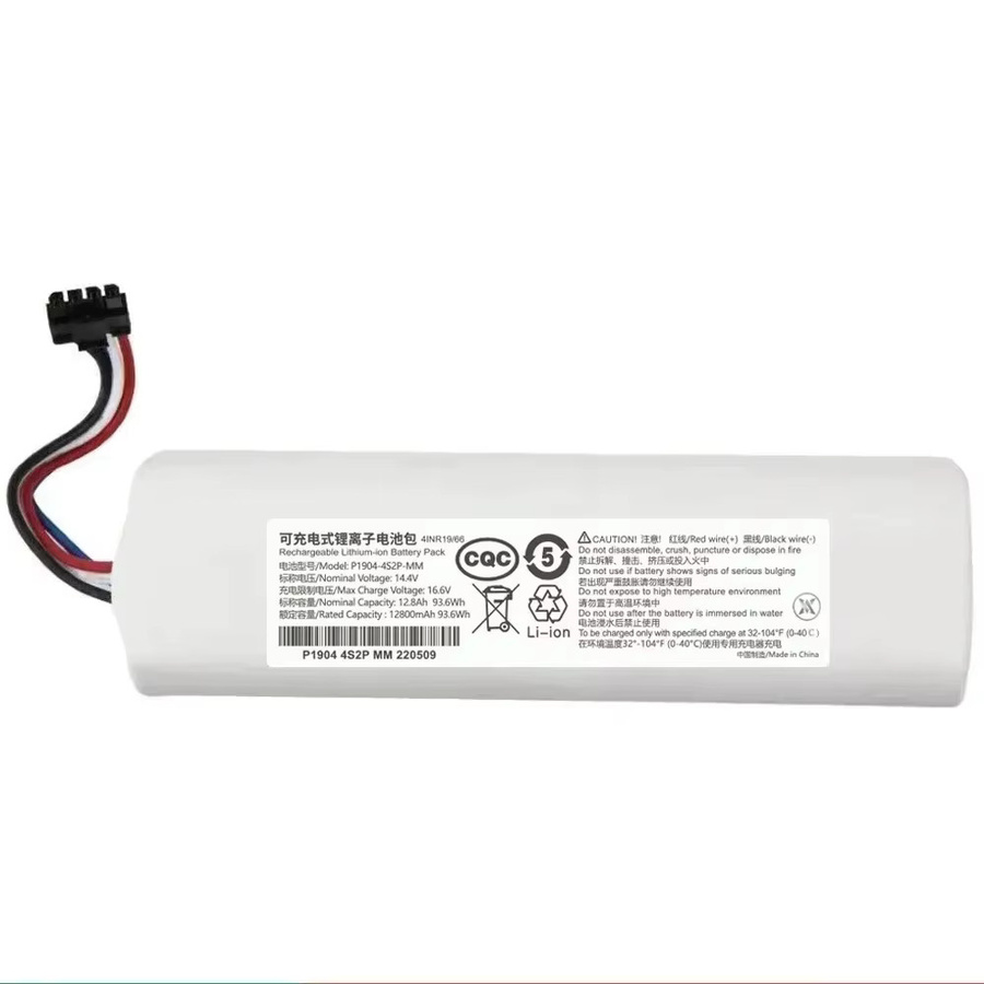 Dreame Original Ersatzakku für Robot Vacuum Mop Cleaner D9 F9 L10 L10 Pro, 12800 mAh Lithium-Ionen-Akku in Weiß - Bild 2