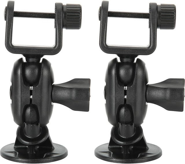 DIYelecs 2er-Set Mini Dashcam Halterung für das Armaturenbrett mit 360 Grad verstellbarem Saugnapf in Schwarz - Bild 1