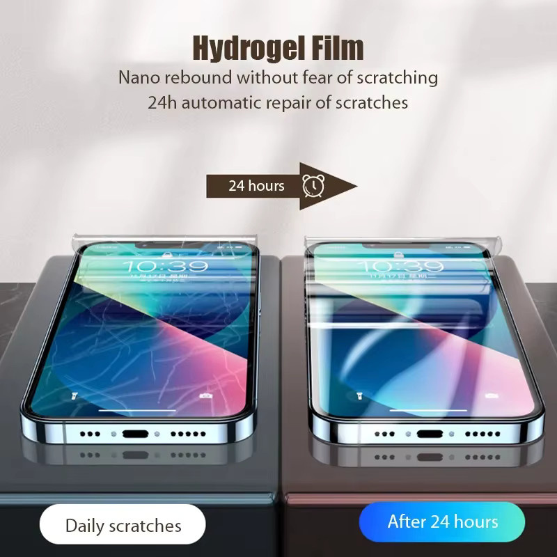 3er Pack Hydrogel Displayschutzfolien für Apple iPhone Modelle in Transparent - Bild 4