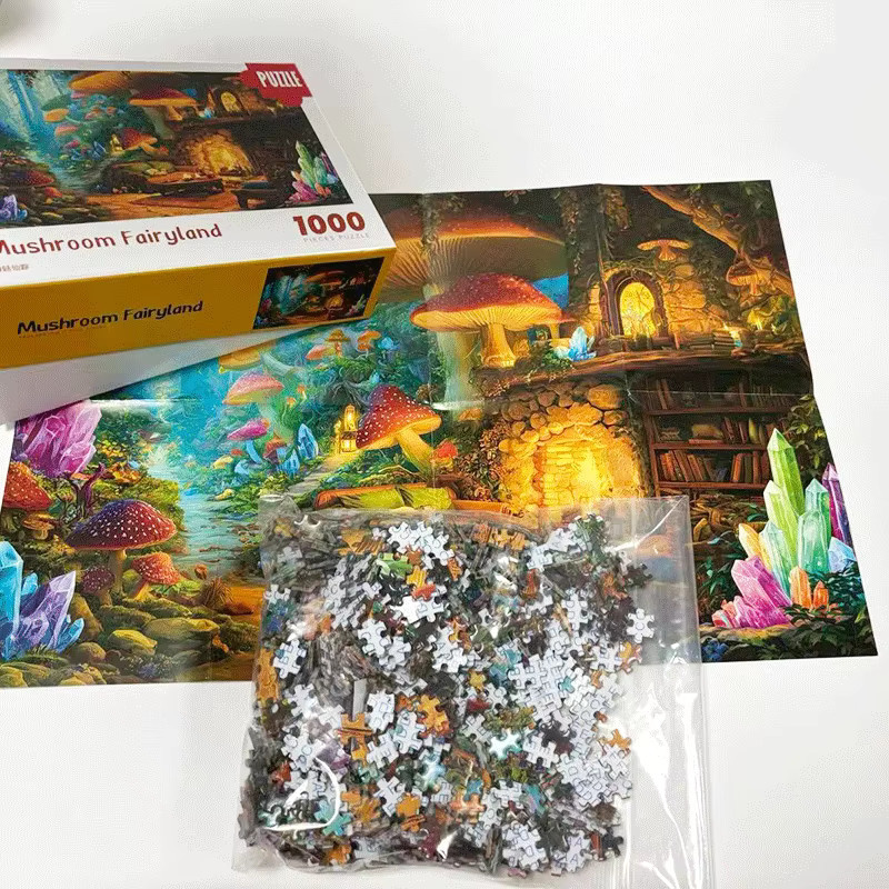 MaxRenard Mushroom Wonderland Mini-Puzzle, 1000 Teile - Bild 3