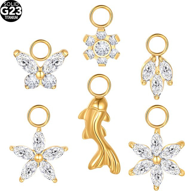 SWANJO Ohrhänger Titan, Zirkonia, Gold, Damen - Bild 1