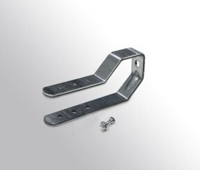 Regalwerk ARTUS-Halter für Durchschubsicherungen verzinkt in Silber inklusive Montagematerial - Bild 1