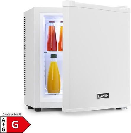 Klarstein Secret Cool Mini-Kühlschrank Mini-Bar Weiß, 13 l, 22 dB, Thermoelektrisch