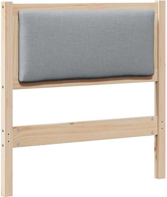 vidaXL Kopfteil aus Massivholz Kiefer in Braun, Modernes Bettgestell für das Schlafzimmer - Bild 1