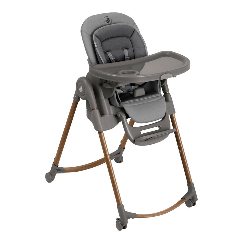 Maxi-Cosi Hochstuhl Minla Plus in Grey mit Rollen und verstellbarer Rückenlehne - Bild 2