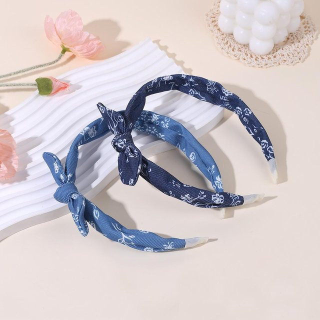 Haarbänder Schleife, Vintage, Blau, Mädchen, Damen - Bild 1
