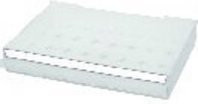 Raaco Etiketten für Schubladen 250-03, 6er-Set, Weiß und Klar, Maße: 15 x 315 mm - Bild 1
