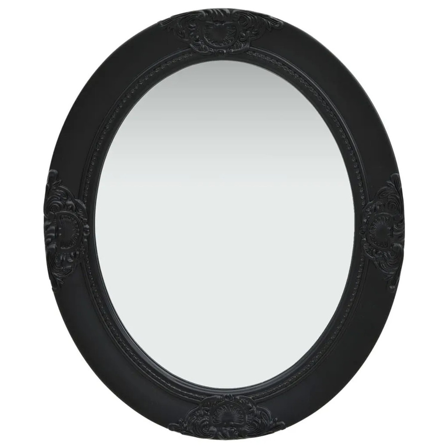 vidaXL Wandspiegel im Barock-Stil in Schwarz mit Barockmuster, B: 50 cm, H: 60 cm - Bild 2