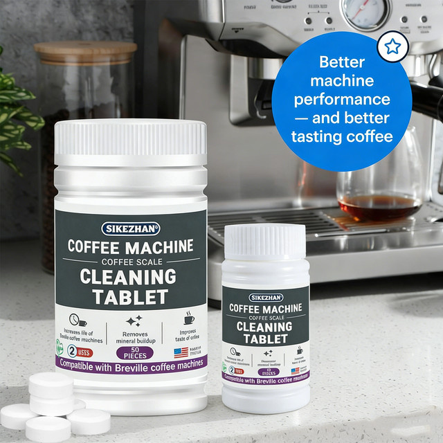 jaysuing Espressomaschinen-Reinigungstabletten weiß, kompatibel mit Breville Barista Express, Pro, Touch, Oracle, BES880 und BES870XL (10 oder 50 Stück) - Bild 1