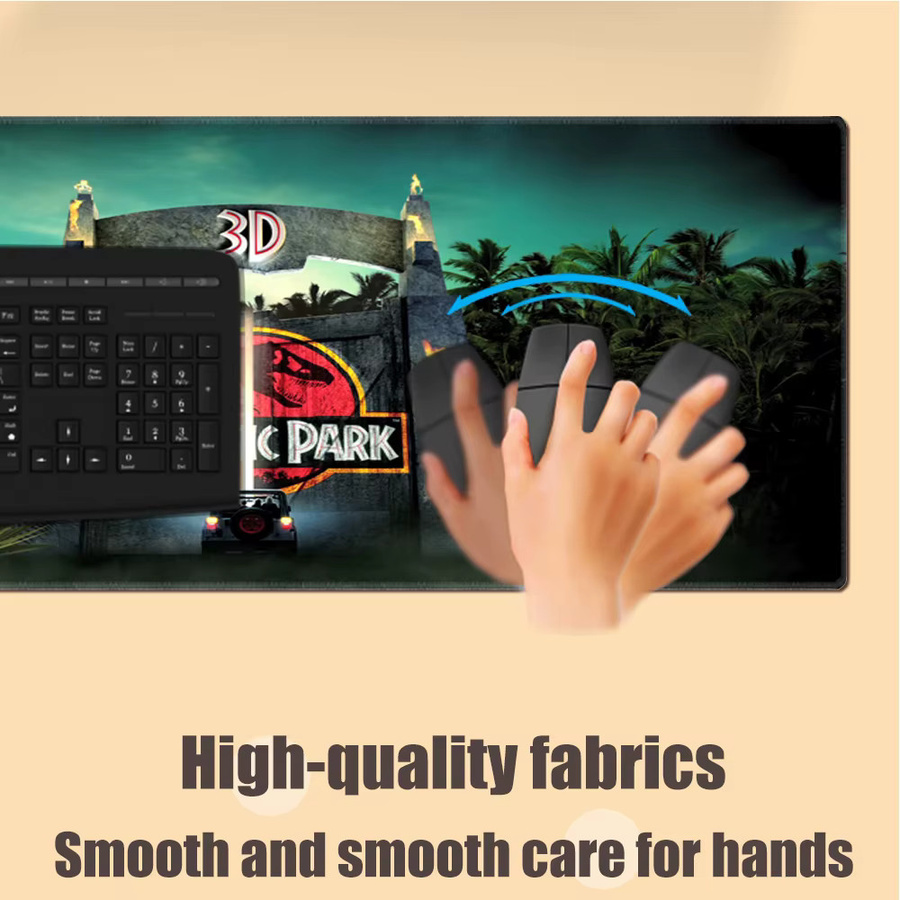 Varmilo Jurassic Park XXL Mauspad Schreibtischunterlage für Gamer in Multicolour - Bild 4