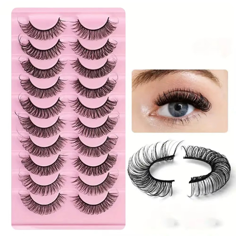 LIMEIKAI Falsche Wimpern, 10 Paar, russischer Stil - Bild 4