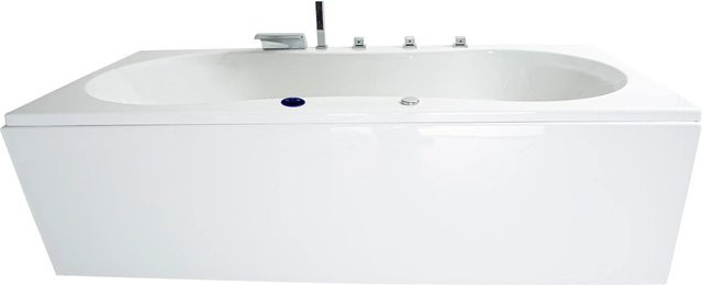 Basera Indoor Whirlpool Badewanne Palma Basic in Hochglanz Weiß, B/T: 190 x 90 cm - Bild 1