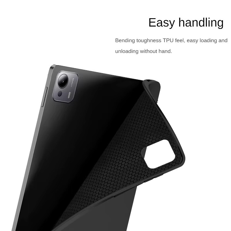 Xiaomi Pad 7 Ultra 14 Zoll 2025 Schutzhülle in Schwarz aus weichem Silikon TPU Anti-Drop Abdeckung - Bild 2
