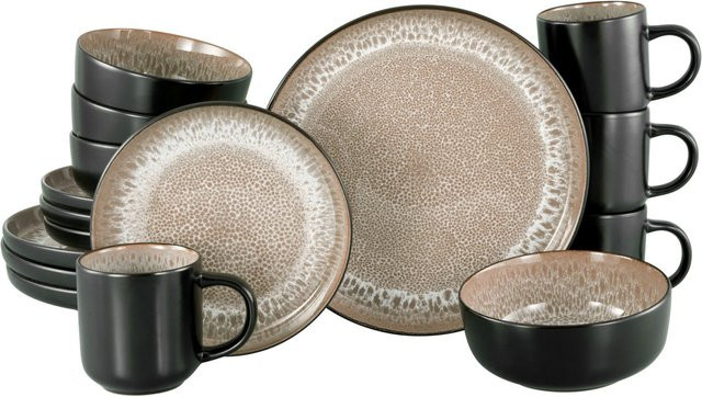 CreaTable Nordic Fjord Kombiservice 16-tlg in Beige - Bild 1