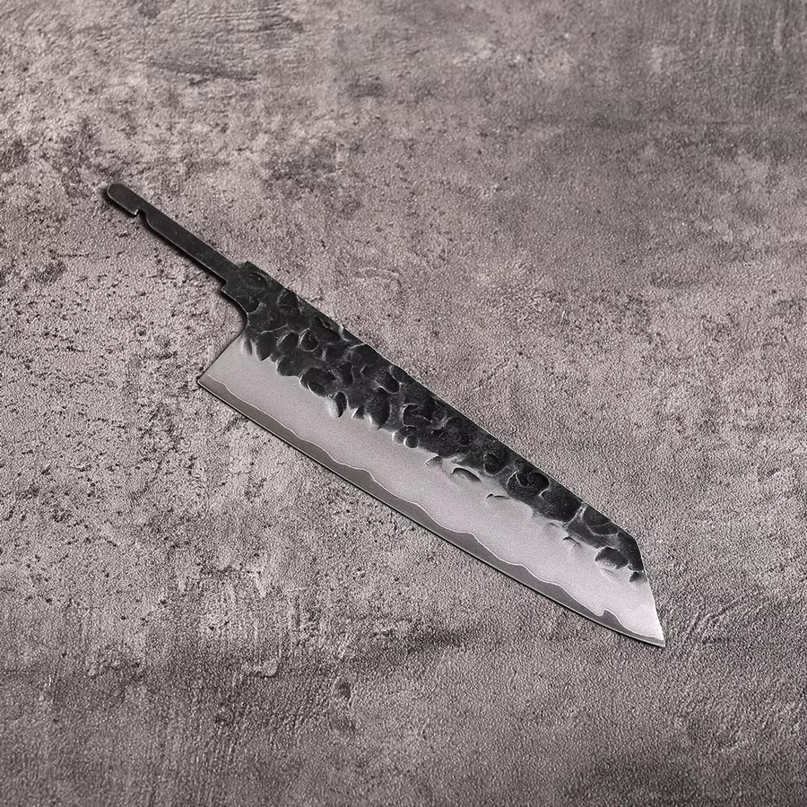 DASHWAY Bunka Kochmesser Kiritsuke aus Verbundstahl mit Full Tang, leere Klinge für DIY-Handarbeit, Silber, Klingenlänge: 15,2 cm - Bild 2