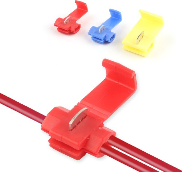Scotch Lock Elektrische Schnellverbinderklemmen Drahtkabelanschlüsse zur zerstörungsfreien Verbindung ohne Crimp für AWG 22-18 - Bild 1