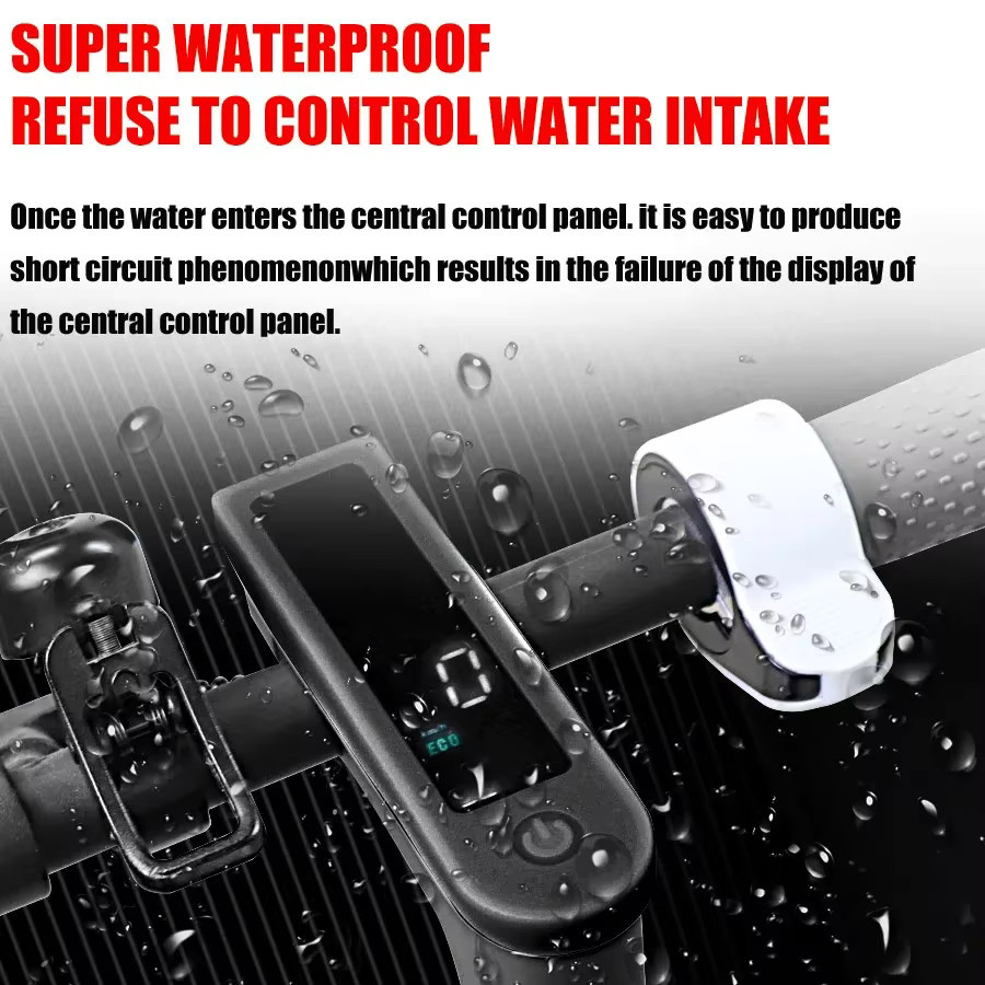 Wasserdichte Silikon Schutzhülle für Xiaomi E-Scooter Dash Board Panel in Weiß - Bild 3
