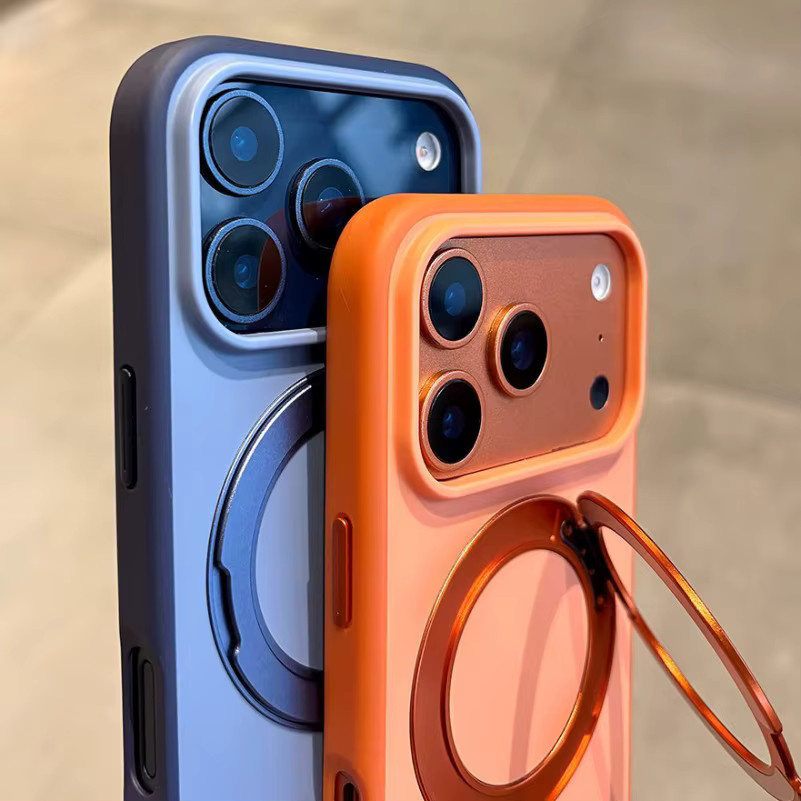 NUCWIN Matte Magnetische Schutzhülle mit 360 Grad Drehständer für iPhone 17 16 15 14 13 Pro Max, MagSafe Kompatibel, Farbe: Blau - Bild 2