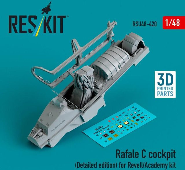 Revell Rafale C Cockpit, Detailed Edition, 3D printed - Bild 1