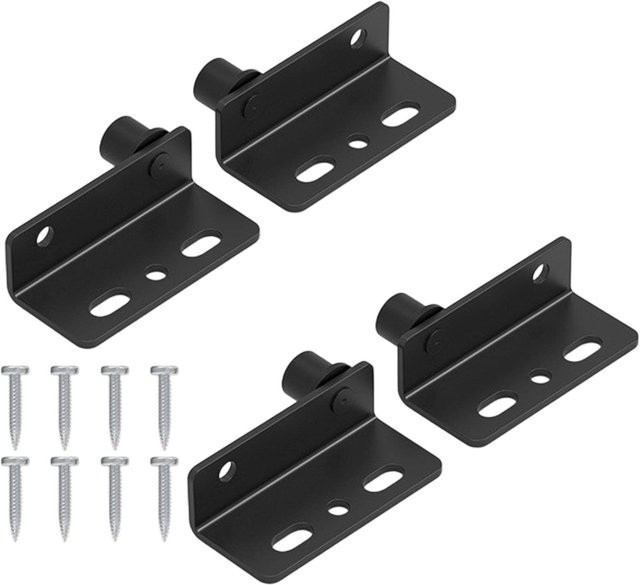 4er Pack Insiders Eckwinkel aus Edelstahl, drehbar und korrosionsbeständig, Silber - Bild 1