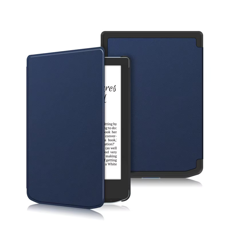 VIGENCIA Schutzhülle aus PU-Leder für Pocketbook Verse Pro 6 Zoll, Flip Smart Cover Etui in Schwarz oder Blau - Bild 2