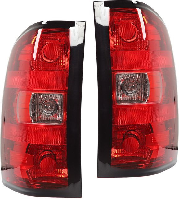 Aimo LED Rückleuchten Set in Rot für Chevy Silverado 1500 2500, 1 Paar Ersatz für Bremslicht, Blinker und Rückfahrlicht - Bild 1