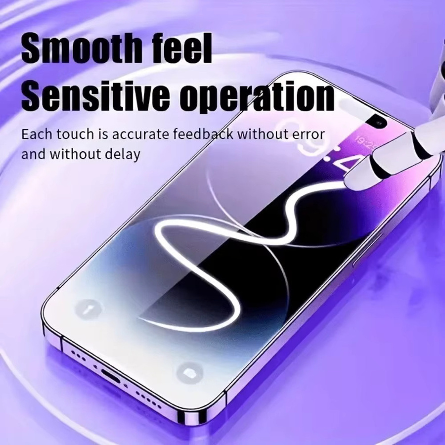 2 Stück Full Cover Displayschutzfolie für Apple iPhone 17 16 15 14 13 12 11 Pro Max Plus Air 16e mit One Click Installation, transparent - Bild 5
