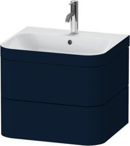 Duravit Möbelwaschtisch-Unterschrank Happy D.2 Plus in Blau s-matt mit 2 Schubladen, Breite: 57,5 cm, Tiefe: 49 cm, Höhe: 48 cm - Bild 1