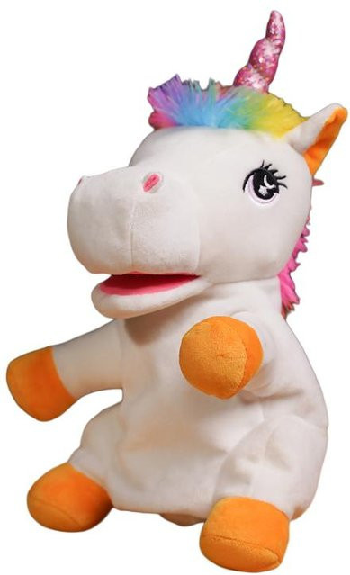 Yiran Health & Beauty Handpuppe Einhorn, Plüsch, 30cm - Bild 1