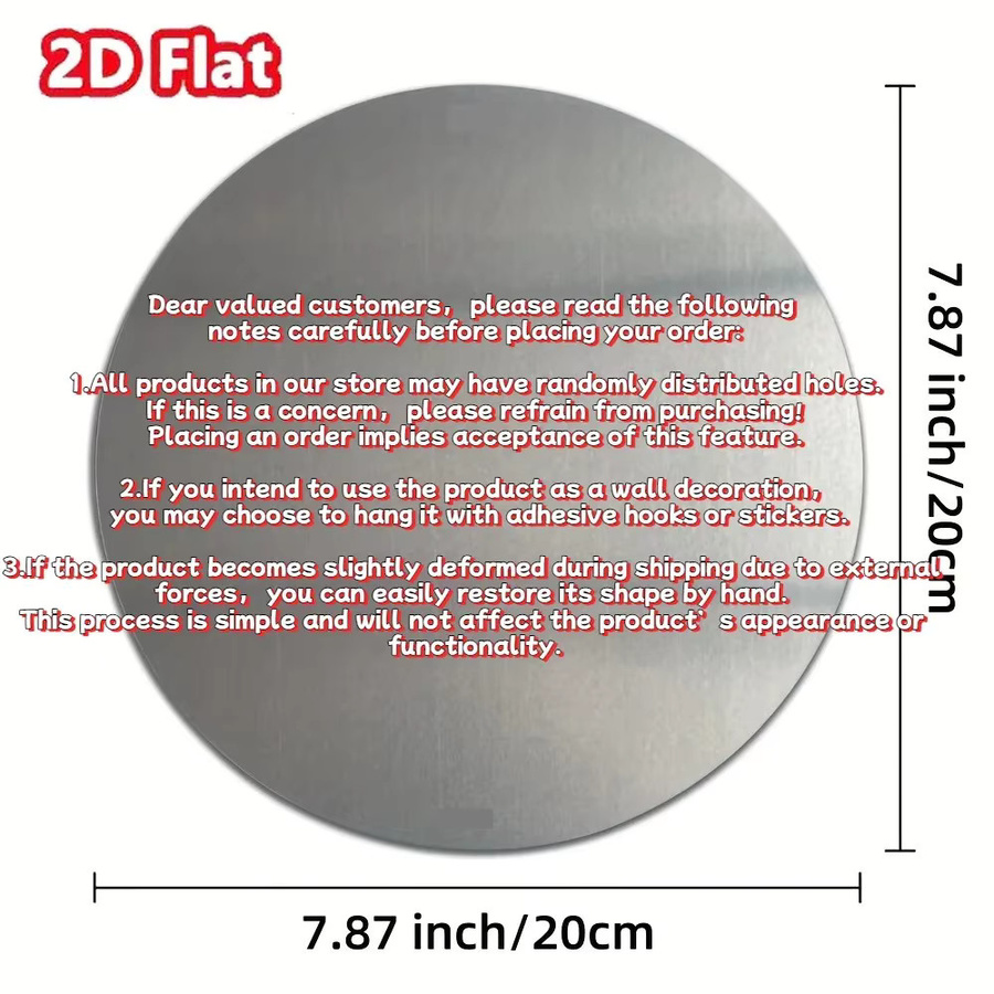 CIFBUY Rundes Aluminium Krabben-Schild als Wanddekoration im maritimen Design, Durchmesser: 20,32 cm - Bild 2