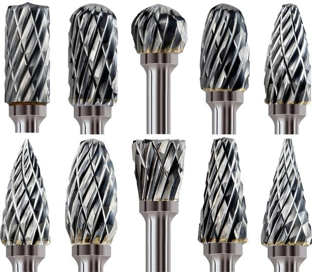 Dremel Hartmetall-Frässtift-Set, 10-teilig, Stabschleifer-Bits und Drehfeilen mit 1/8 Zoll Schaft zum Schneiden, Schleifen und Gravieren von Metall - Bild 1