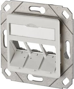 NETCOM Anschlussdose E-DAT modul 3x8(8) UPK 1309161102-E in Weiß, Unterputz-Datensteckdose - Bild 1