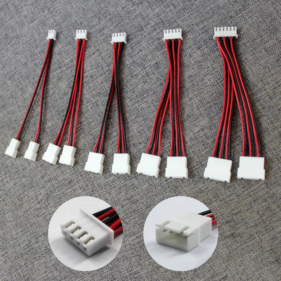XH2.54 Y-Splitter-Kabel mit 1 Stecker auf 2 Buchsen, 26AWG Stromverlängerungskabel für Lüfter, Weiß - Bild 1