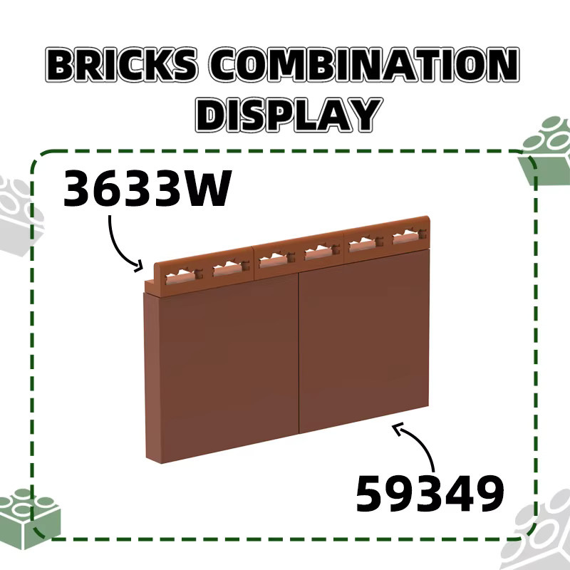 Wange Wandpaneel Baustein Moc Farbglas Zubehör in Orange, 17 Stück (100g) - Bild 1