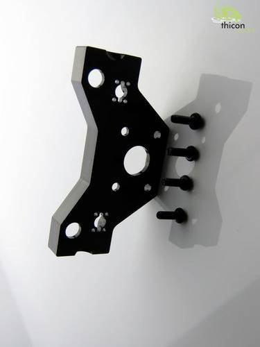 Thicon Models 60009 Abschlusstraverse in Schwarz für Modellbau im Maßstab 1:16 aus Alu - Bild 1