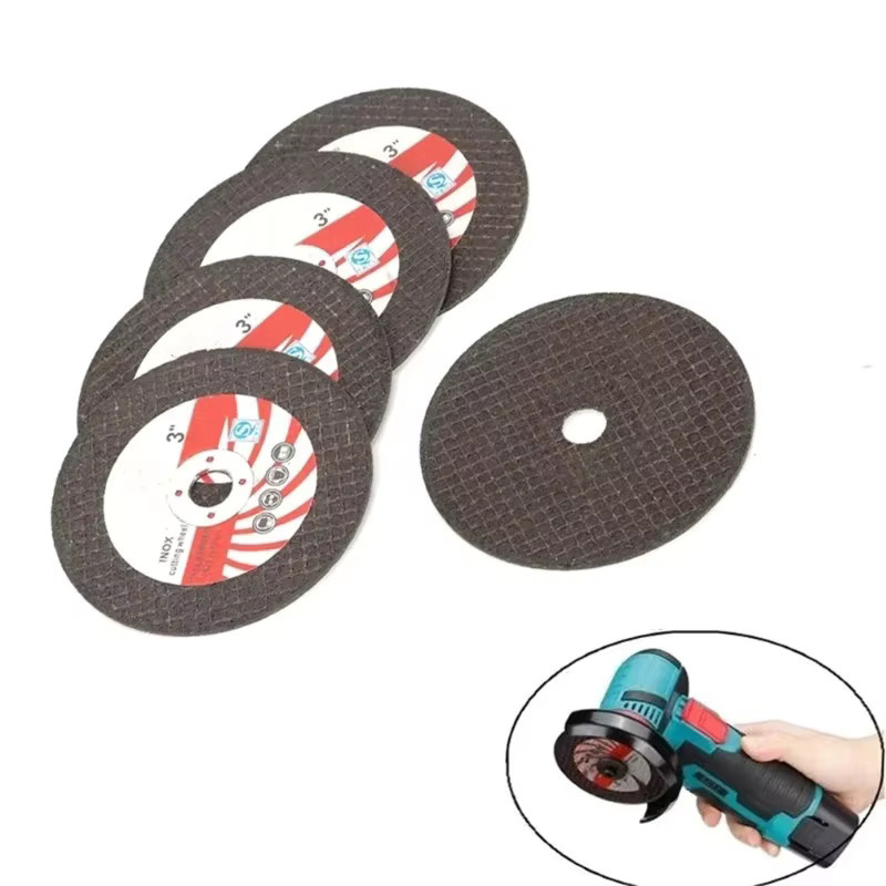 Diamantklingen-Mix-Set für 12 V Mini-Winkelschleifer mit Schleifscheiben und Metalltrennscheiben, HSS-Hartmetall-Schneide- und Polierblech, Durchmesser: 75 mm, Mehrfarbig - Bild 2