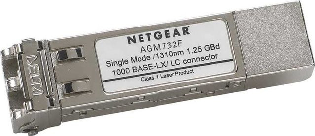 Netgear ProSafe AGM732F SFP Transceiver-Modul Gigabit Ethernet 1000Base-LX in Silber - Bild 1
