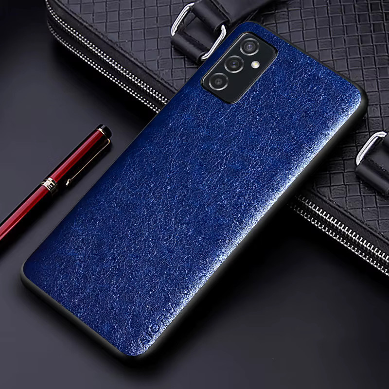 Luxus PU Leder Handyhülle für Samsung Galaxy M-Serie in Schwarz - Bild 2