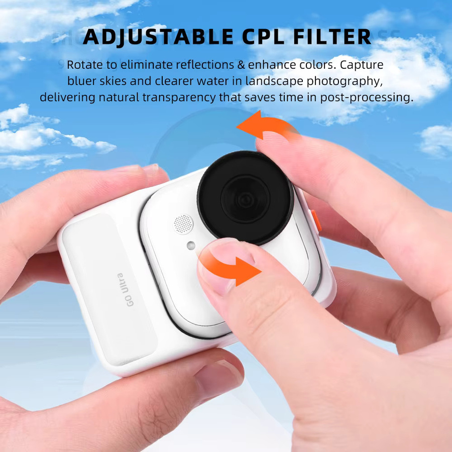 Insta360 Objektivschutzfilter Set für Insta360 Go Ultra C mit CPL, UV, ND 8, ND 16 und ND 32 Filtern - Bild 5
