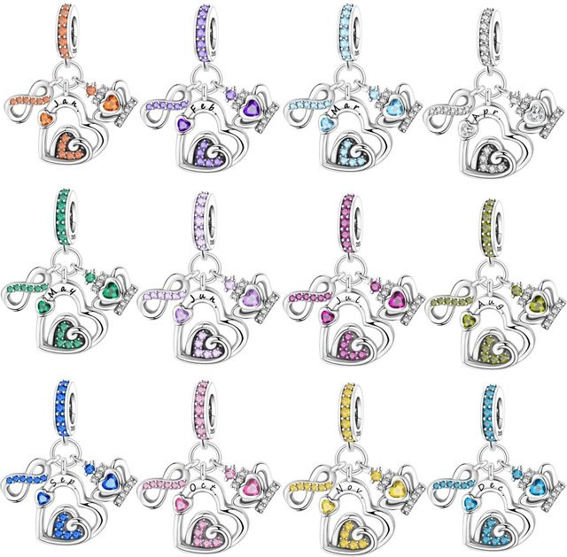 MISEFF Charm, 925 Silber, Kristall, Unisex - Bild 1