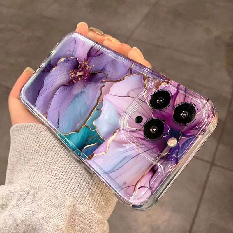 Transparente Hibiskus Handyhülle mit floralem Design für Xiaomi 14T 13T 12T Pro 12 11 Lite 5G 14 13 Poco X7 X6 X5 F6 Pro F7 - Bild 4