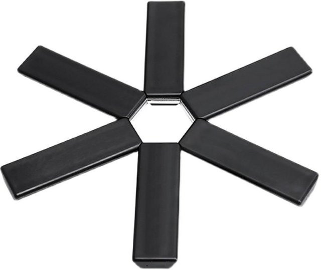 YIRAN Ring 2 Topfmatte und Tischset in Schwarz als hitzebeständiger Untersetzer für Töpfe und Pfannen - Bild 1