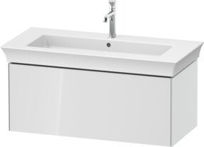 Duravit Waschtischunterschrank White Tulip in Weiß Hochglanz, wandhängend, B/T: 98,4 x 45,8 cm - Bild 1